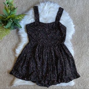 Harper Wren Black Floral Florence Romper